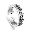 Кольца-кластеры DreamySky Crown, настоящее серебро, цвет для женщин, кольцо на открытый палец, красивые обручальные украшения 2023