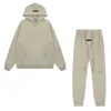 Mode mens designer hoodies män hoodie vit lapel solid stor bokstav logotyp gul tröja mångsidig lös show svart ungdomssport casual kvinnor byxor set