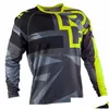 Cykelskjortor Toppar Cycling Shirts Tops Spot Brand Summer Motocross Shirt Män andningsbara mountainbike Mtb Långärmning Racing Downhi Dhtov