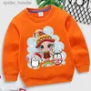 Felpe con cappuccio da uomo Felpe con stampa di pinguini di Natale Felpa per bambini Kawaii Bambini Cartoon Abbigliamento Natale Pullover a maniche lunghe Ragazza Ragazzo Natale Felpa con cappuccio L231101