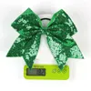 Haaraccessoires Glanzende strik Knoop Cirkel Mode Bogen Cheerleading Team Hoofdband Effen kleur Elastisch lint Student