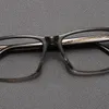 Optiska glasögon för män Kvinnor Retro Designer TVR 512 Fashionacetatfiberglasramar Europeiska och amerikansk fyrkantig anti-Blue Light Lens Plate med låda