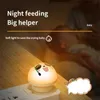 Nattljus 1PC USB Plug LED Night Light Portable Emergency Light Handheld Rechargeble Camping Lamp Cartoon Panda Mini Nightlights P230331