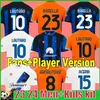 23 24 Alexis Soccer Jerseys LAUTARO THURAM BARELLA Kids Kit Maillot de Foot FRATTESI FINAL 2023 2024 MiLANS Maglie Man Player Fans Football Shirt Kids Kit Uniforme