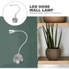 Wall Lamp AC 85-265V 3W 360-degree Flexible Arm LED Light Reading Bedside With Switch (Warm White)