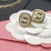 Designer Gold plate Earrings Stud For Women gold Earring Jewelry Fashion Ear Studs Hoop Earings Designers Earing CHD2311017-12 flybirdlu