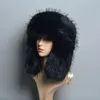 Breda brimhattar hink high end lyxig konstgjord hatt unisex falsk tvättbjörn päls lei feng cap ear real 100 topp 231101