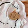 Portefeuilles japonais mignon et créatif en peluche Snapper forme sac petit cintre amusant pour enfants zéro portefeuille pièce poignet Carteira Masculina