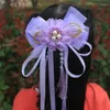 Haaraccessoires Kinderkaart Grote Strik Kwastje Lint Prinses Haarspeld Chinese Wind Hoofdtooi Van De Grls