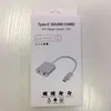 USB C Typ C Zewnętrzne karty dźwiękowe HiFi Magic Voice Virtual 7.1 Kanał Audio Card Adapter Adapter Mikrofon Mikrofon dla laptopa1