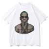 Camisetas masculinas O worm Dennis Rodman Impressão gráfica de impressão de impressão de homens comuns Hip Hop Fashion Tee Man Man Womens Crewneck de qualidade Basquete Boy Boy Sirm