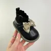 Botas Zapatos para caminar para bebés Otoño Invierno Calcetines de suela suave para niños Botas Flying Weave Botas de princesa de ocio para niñas 0-1-3 años 231101