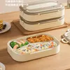 Geschirr Edelstahl Lunchbox Damen Behälter Aufbewahrung Bento Ästhetisches Metall Student Camping Lonchera Termica