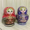 Dockor handmålade trä häckande dockor matryoshka babushka set ryska dockor hem dekoration barn födelsedag chrismas gåvor 231031