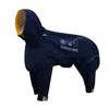 Cão vestuário produtos para animais de estimação impermeável tira split capa de chuva para roupas luxo conjunto de duas peças rega suprimentos filhote de cachorro jaqueta poncho apparels 231031