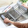 Kitchen Storage Drainer Dish Rack Sink Drain Organizer Holder Foldable Supplies Fruit Vegetables Drying