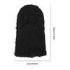 Cycling Caps Distressed Knitted Full Face Ski Mask Camouflage Knit Fuzzy For Men Women