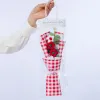 Couronnes de fleurs décoratives Fleurs décoratives 1pc LED Light String Set Fleur artificielle Lait Coton tricoté à la main Clogget Bouquet PV Dhwi3