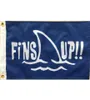 Double Sided FINS Up Flag 3x5ft two same flags with block out 3 Layers Polyester Fabric Digital Printed Outdoor Indoor 6522216