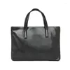 Briefcases Fashion Men's High Quality Pu Leather Leisure Handbags Lightweight Briefcase Business Computer Bags Thin File