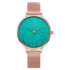 Womens Watch Watches عالية الجودة فاخرة رخامية بسيطة خفيفة الوزن ساعة الكوارتز مشاهدة المياه ساعة مونتر دي لوكس هدايا A32