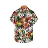 Casual overhemden voor heren Hawaiiaanse man Oversized strand Elegant overhemd Heren Nieuwigheden Trend Ananaspatroon Vintage kleding Body Corinthians