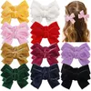 Hårtillbehör Clip Girls Multi-Color 3inch Bow Metal Bar Baby Factory