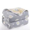 Mantas Pañales 6 Capas 100% Muselina Algodón Swaddle Urdimbre Ropa de cama infantil Baño receptor 90100cm 230331