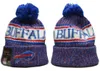 Buffalo Beanie Beanies SOX LA NY North American Baseball Team Side Patch Winter Wool Sport Knit Hat Pom Skull Caps A10