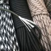 등반 로프 도매 100m Paracord 550 Paracorde Cord Lanyard Rope Mil Spec Type III 7 가닥 클라이밍 캠프 생존 장비 로프 231101