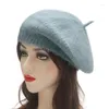 Cappelli Cappello in lana morbida Donna Lady Inverno Imitazione capelli addensati Maglia calda per berretto da ragazza