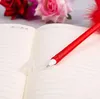 Penna a sfera con piume Novità Fiore di rosa Penna per firma di matrimonio Studente Scuola Scrittura Penna per firma Regalo di San Valentino Per donne Ragazza Rosa Rosso