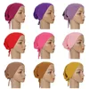 Scarves Fashion Muslim Hat Scarf Plain Strap Modal Cotton Elastic Bottoming Women