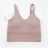 Lu Roupas de Yoga Align Colete Esportivo Feminino Sutiã com Costas em U Fitness Jogging com Almofada de Peito Forrado Ginásio Cueca Regatas Lemens Lulemens de Alta Qualidade