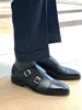 Модная ручная пряжка Формальная бизнес -обувь мужская оксфордс