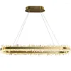 Lampes suspendues Lustre de salle à manger en cristal naturel Lampe de vie de luxe créative Haut de gamme Atmosphérique Villa Table Chambre Éclairage