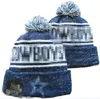 Dallass Beanie Vailies Dal Sox La NY Północnoamerykańska drużyna baseballowa Patch Patch Winter Wool Sport Krat Kapelusz Pom Czaszki A13