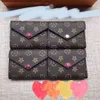 男性のLuxurys Designer Wallets Cardholder Women Long Fold短い格子縞の財布フランスパリメンズデザイナークラッチバッグ