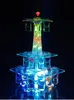 Tour Eiffel en cristal lumineux LED coloré, support de verre pour Cocktail, Bar, discothèque, verre à Shot, présentoir, décor Disco