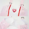 Ani Anime Sweet Lovely Nurse Uniform Cosplay Women Buckle Adjustable Shoulder Strap Dress Costumes cosplay