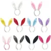 Easter Party Festive Hairbands Adult Kids Cute Rabbit Ear Headband Prop Plush Dress Costume Bunny Ears Hairband for Kids Girls women headdress