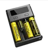 Original Nitecore New I4 Charger Digicharger LCD Display Battery Intelligent 4 Slots Charge for IMR 18650 14500 20700 21700 Universal Li-ion Battery VS Q4 D4 UM4 UMS4