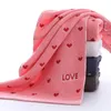 Towel Cotton Sweat Heart Love Gift Thick Soft For Adults Kids Home Face