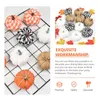 Decorative Flowers 12 Pcs Artificial Pumpkin Halloween Ornaments Foams Pumpkins Model Mini Harvest Festival Decor Fake Props Party Supplies