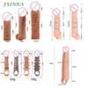 Massager zabawek seksu FXINBA 14-27CM Realistyczne penis rękawie kutas opóźnienie wytrysk wytrysk wielokrotnego użycia mężczyzn