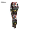 Theme Costume Christmas Casual Pants Women Printed Girls Capris Ladies Trousers Sportswear Fitness Leggings Cosplay Costumes