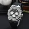 Ladies Watches Luxury Fashion Stainless Steel Fully functional rubber Watch Women Chronograph Quartz Clock Waterproof Wristwatch