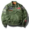 Mens Jackets Hip Hop Jacket Men High Quality Thick Army Navy Military Motorcycle Ma1 Pilot Baseball Coats Bomber Mens Overcoat 231031