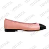 Designer Ballet Flat Shoes Woman Sandal Leather Loafers Dress Shoes Fashion Wedding Party Shoe Luxury With Box NO489