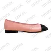 Frauen Kleid Schuhe Designer Ballettschuhe mit Schleife flache faule lässige Loafers Party Lederböden Größe 35-42 mit Box NO489